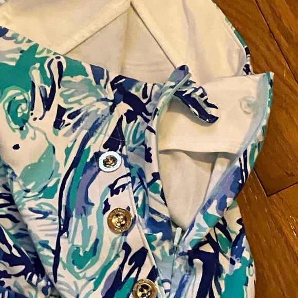 Lilly Pulitzer Marina Knot Tropical Elephant Shorts Size 8 - Picture 7 of 11